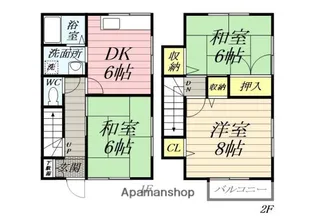 ハイツ立木A棟【1階】の間取り