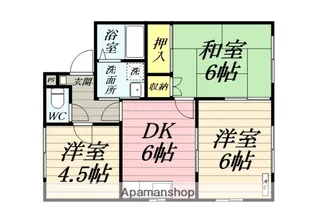 リバーサイドハイツD【1階】の間取り