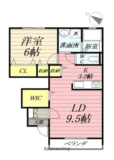 ファンテーヌA棟【1階】の間取り
