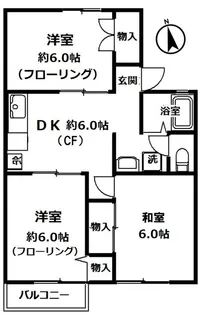 秦野市今泉【2階】の間取り