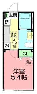 コントレイル湘南【1階】の間取り