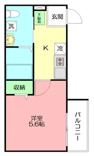 ベイルーム本厚木【1階】の間取り