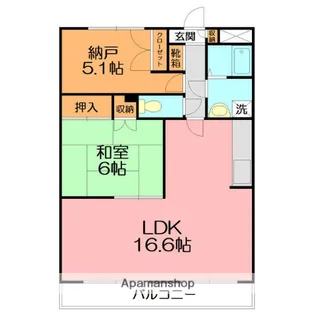 グレースガーデン【3階】の間取り