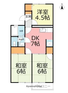 プラム・ハイツC【2階】の間取り