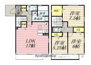 神奈川県藤沢市本鵠沼3丁目【テラスハウス】の間取り