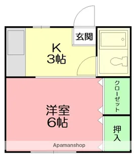 ハイツヴェルヴュー【2階】の間取り