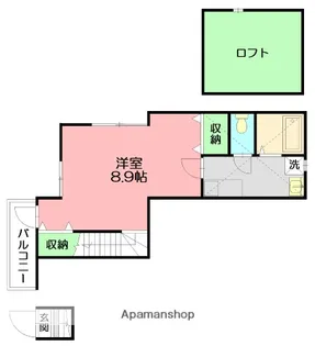ソレディエ【2階】の間取り