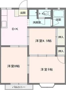 F.Fハイツ【2階】の間取り