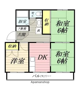 興津ハイツ【3階】の間取り