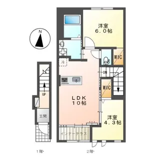 MINETTE(ミネット)【2階】の間取り