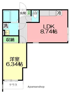 汐彩【1階】の間取り
