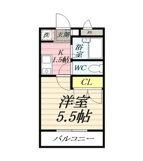 アムール桜ヶ丘【1階】の間取り