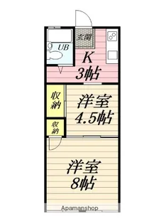 メッセコーリン【1階】の間取り