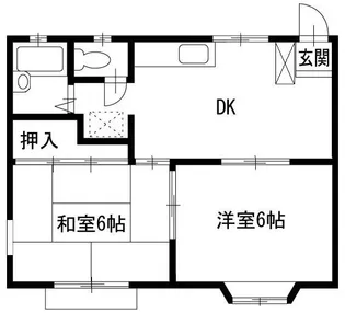 メゾン・ド・ダイモンA【1階】の間取り