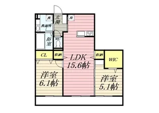 ラ・ルーチェ湘南【2階】の間取り