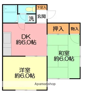 リトル王【1階】の間取り