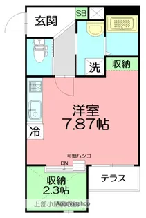 ヴィラ中海岸【1階】の間取り