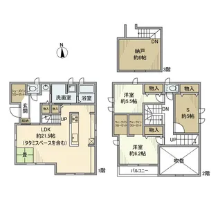 神奈川県平塚市桃浜町【一戸建】の間取り