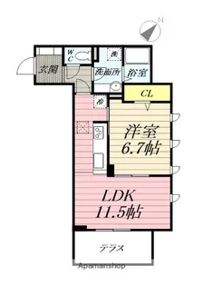 ラグーナレジデンス【2階】の間取り