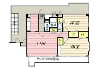 栗田ビル【2階】の間取り