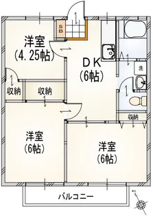 ホワイトクレイン【1階】の間取り