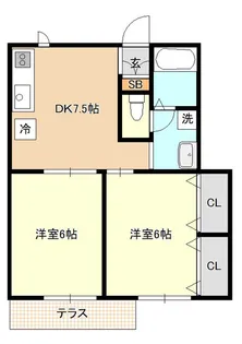 神奈川県藤沢市羽鳥3丁目【アパート】の間取り