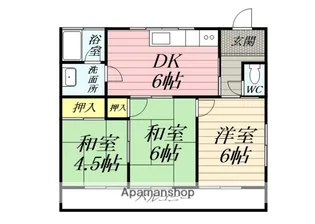 駒千代ハイツ【1階】の間取り