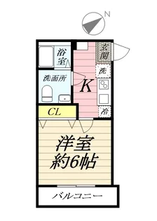 アザーレ キュリオス東海大学前B【2階】の間取り