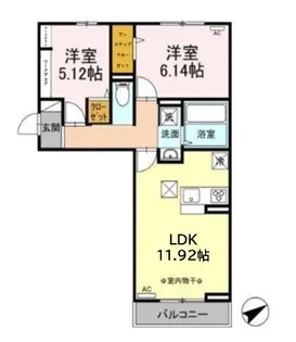 ロイヤルスター【1階】の間取り