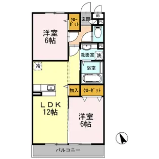 グランドソレイユ【2階】の間取り