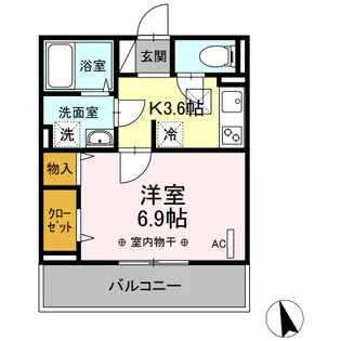 フレシア鵠沼海岸【1階】の間取り