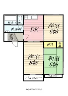 セピアコートA棟【1階】の間取り