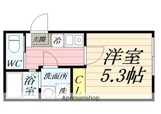 ウェリナ湘南【1階】の間取り
