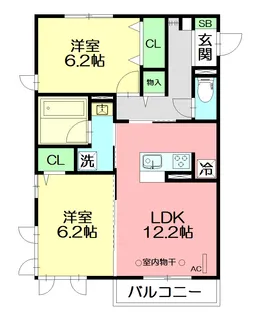 ベーチェル湘南【2階】の間取り