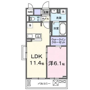 ラミリス【3階】の間取り
