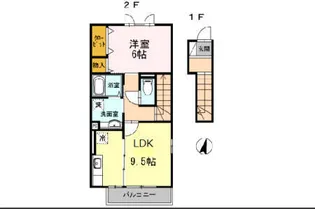 エスポワール鵠沼【2階】の間取り