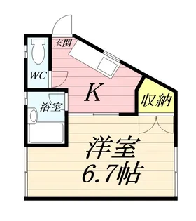 コーポ・オンザピーク【1階】の間取り
