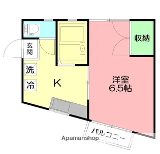 コーポ・オンザピーク【1階】の間取り