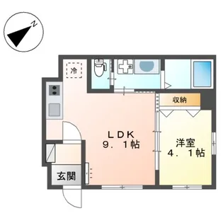 グレイスランドエム【1階】の間取り