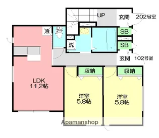 MY MAISON松浪【1階】の間取り