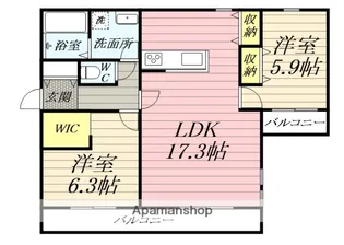 ナルチガサキ【2階】の間取り