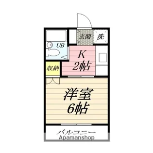 ハイツ守屋B【2階】の間取り