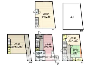 神奈川県鎌倉市腰越2丁目【一戸建】の間取り