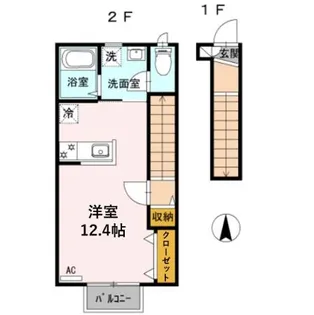 アークグレイス III【2階】の間取り