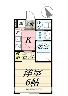 プリムヴェール【1階】の間取り