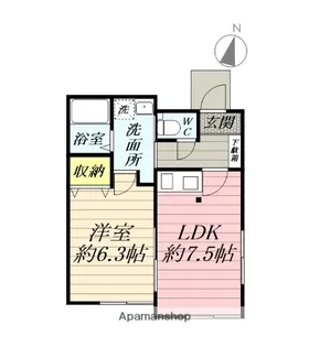 グリーンハイツ【1階】の間取り