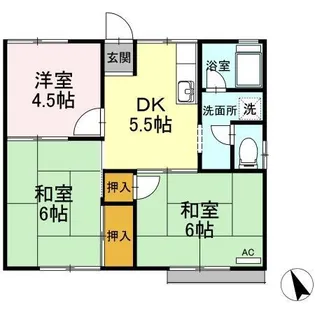 笹久保ハイツ【2階】の間取り