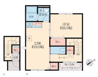 (仮)クレール カルム【2階】の間取り