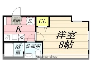 ベルヴィ鶴間【3階】の間取り