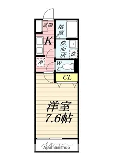 OCEAN HILLS北矢名【2階】の間取り